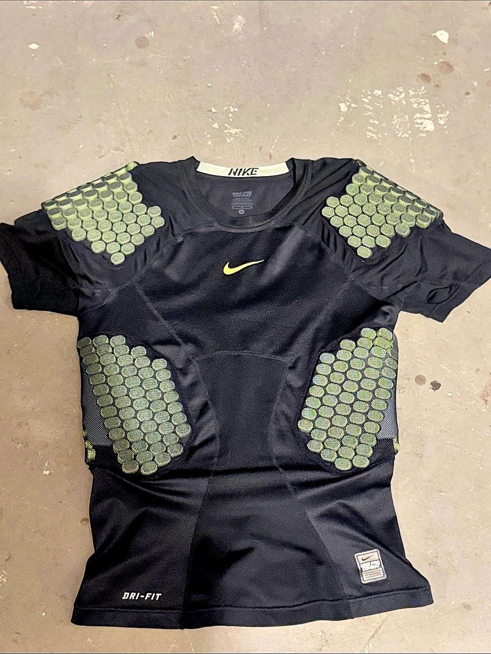 Nike Pro Combat HyperStrong Padded Football Shirt Black